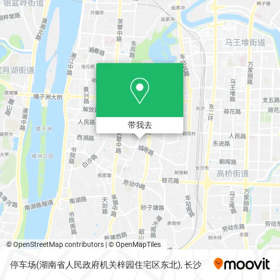 停车场(湖南省人民政府机关梓园住宅区东北)地图