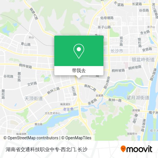 湖南省交通科技职业中专-西北门地图