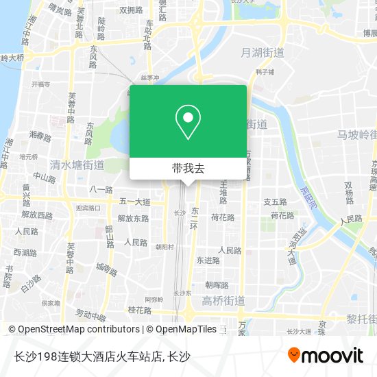 长沙198连锁大酒店火车站店地图