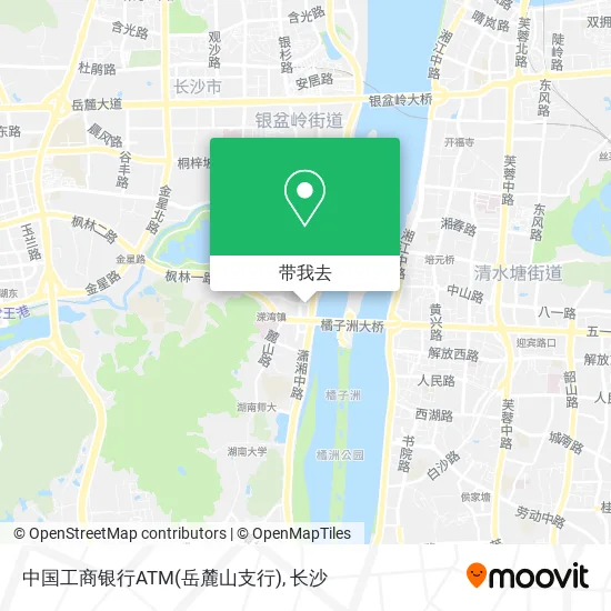 中国工商银行ATM(岳麓山支行)地图