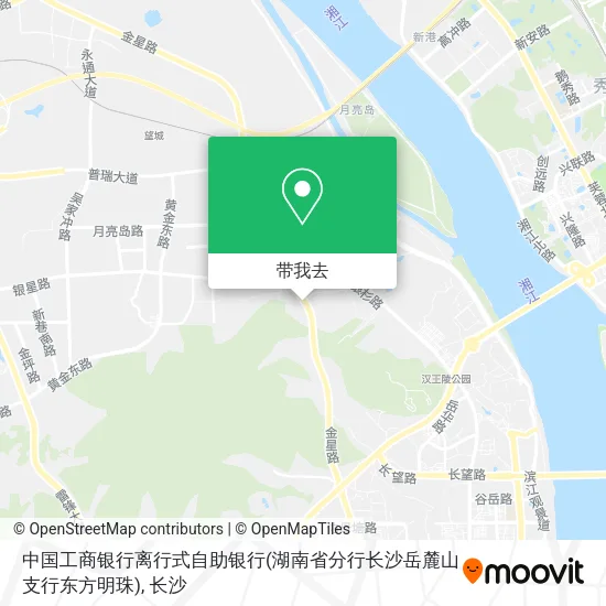 中国工商银行离行式自助银行(湖南省分行长沙岳麓山支行东方明珠)地图