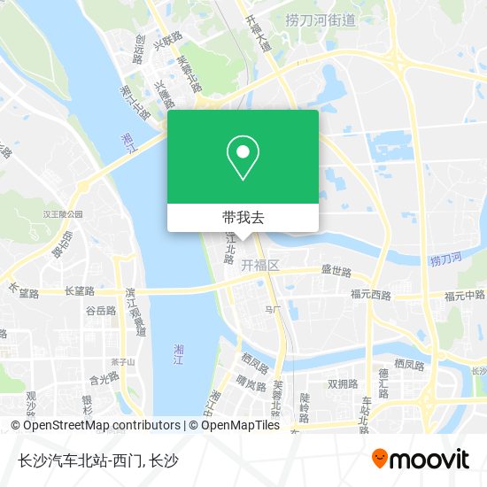 长沙汽车北站-西门地图