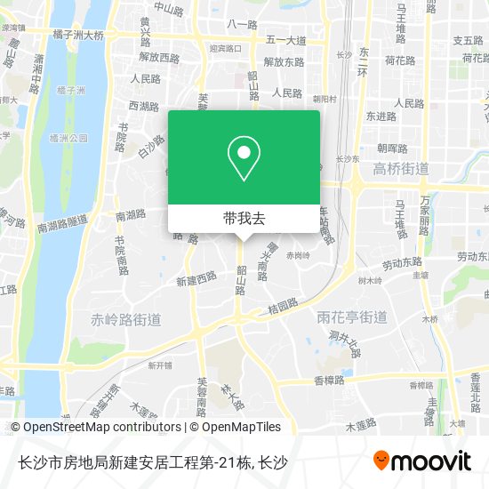 长沙市房地局新建安居工程第-21栋地图