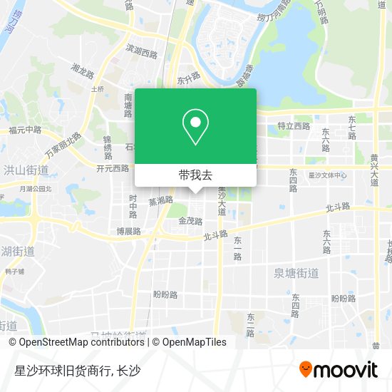 星沙环球旧货商行地图