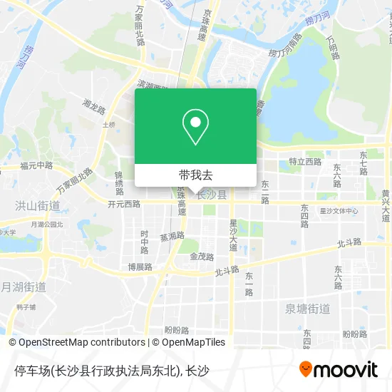 停车场(长沙县行政执法局东北)地图