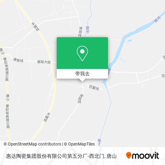 惠达陶瓷集团股份有限公司第五分厂-西北门地图