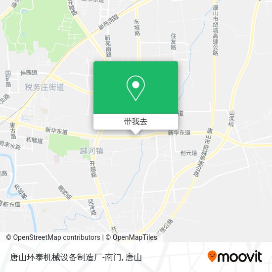唐山环泰机械设备制造厂-南门地图
