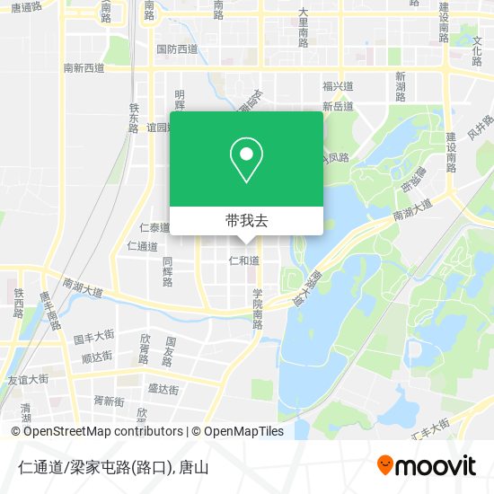 仁通道/梁家屯路(路口)地图