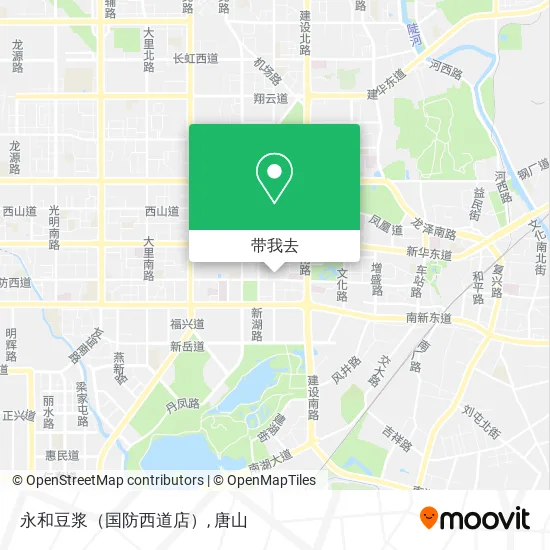 永和豆浆（国防西道店）地图