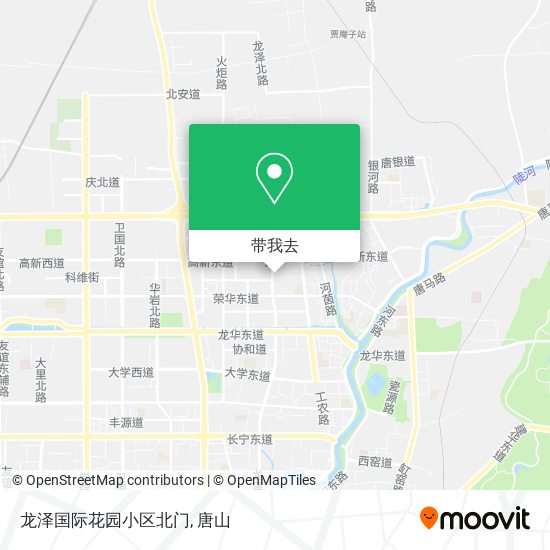 龙泽国际花园小区北门地图