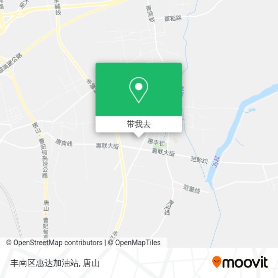 丰南区惠达加油站地图