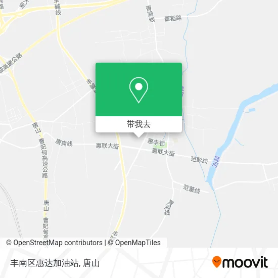 丰南区惠达加油站地图