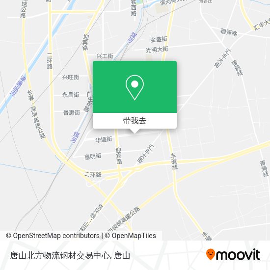 唐山北方物流钢材交易中心地图
