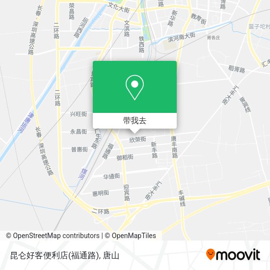 昆仑好客便利店(福通路)地图
