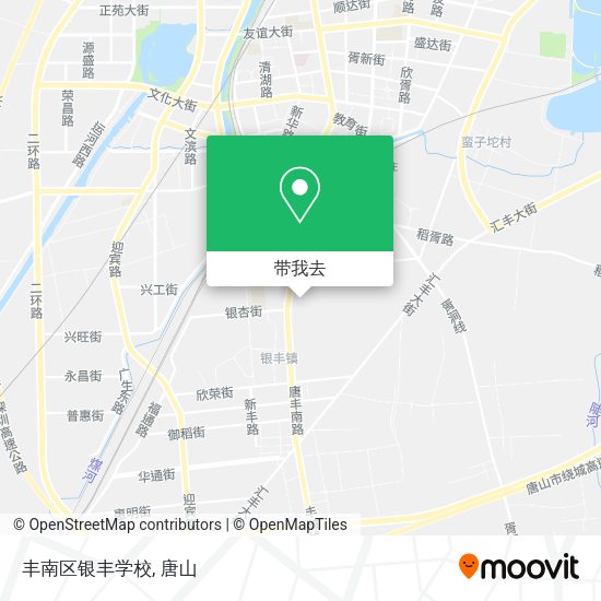 丰南区银丰学校地图