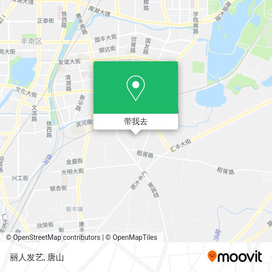丽人发艺地图