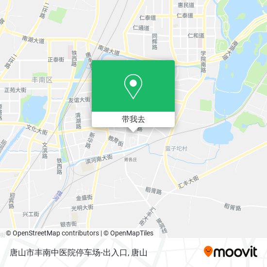 唐山市丰南中医院停车场-出入口地图