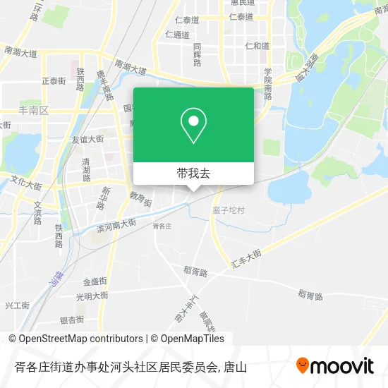 胥各庄街道办事处河头社区居民委员会地图