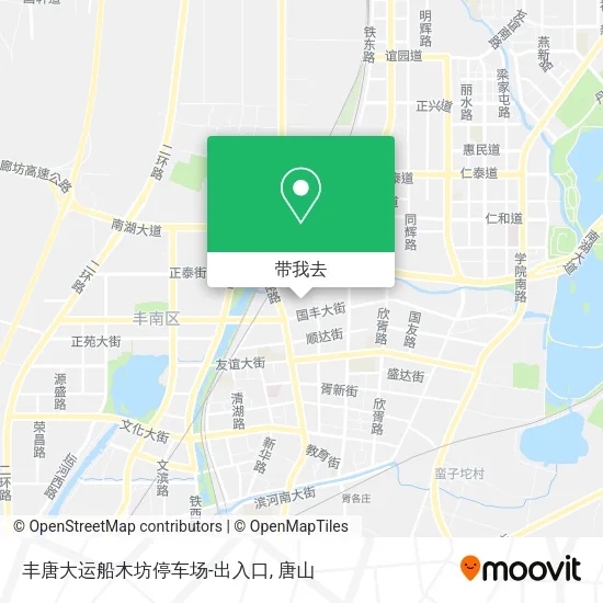 丰唐大运船木坊停车场-出入口地图