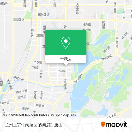 兰州正宗牛肉拉面(西电路)地图