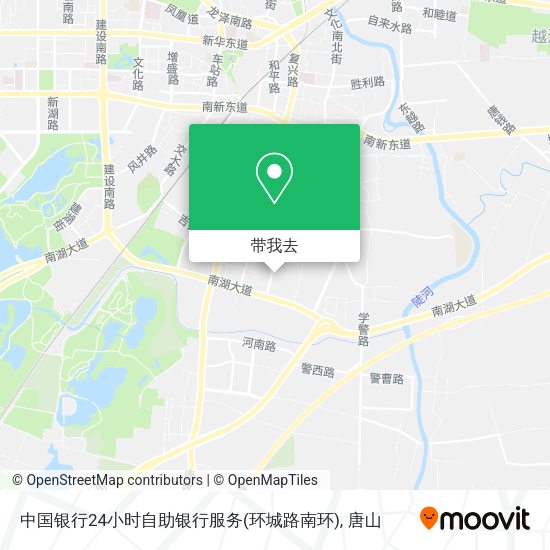 中国银行24小时自助银行服务(环城路南环)地图