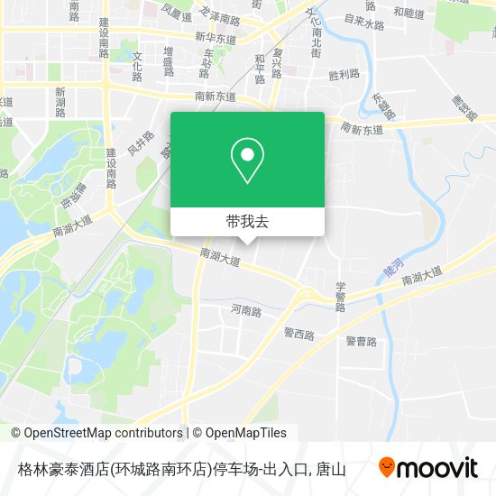 格林豪泰酒店(环城路南环店)停车场-出入口地图