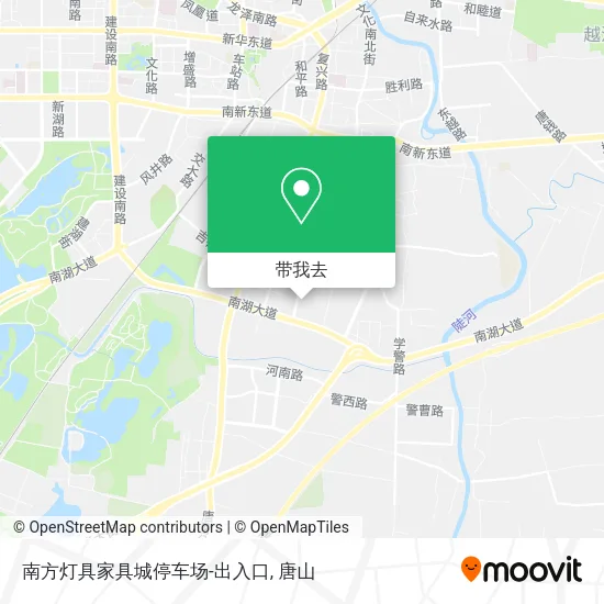南方灯具家具城停车场-出入口地图