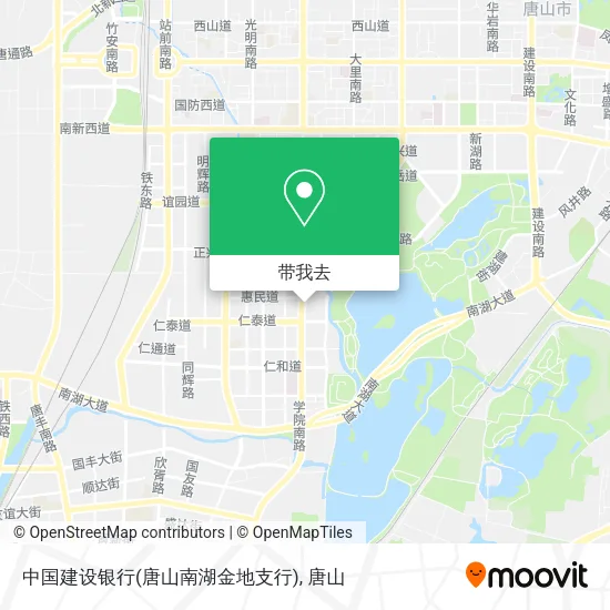 中国建设银行(唐山南湖金地支行)地图