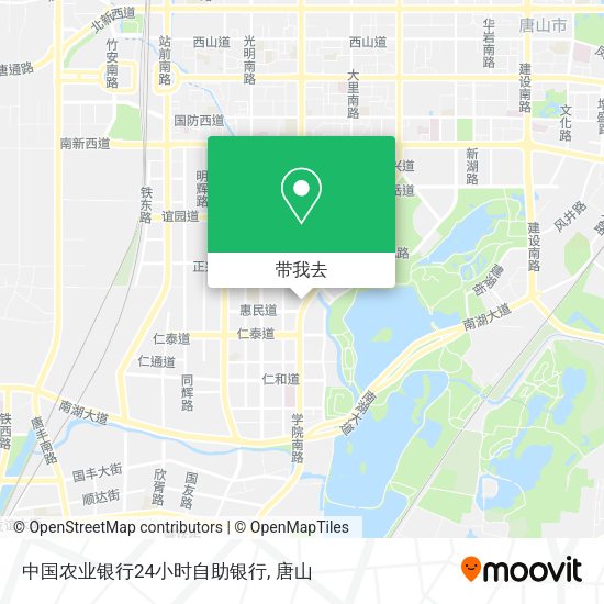 中国农业银行24小时自助银行地图