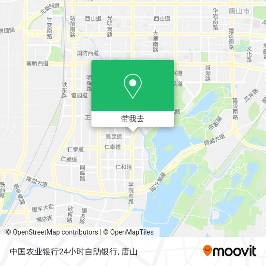 中国农业银行24小时自助银行地图