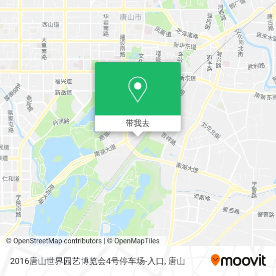 2016唐山世界园艺博览会4号停车场-入口地图