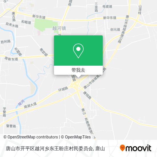 唐山市开平区越河乡东王盼庄村民委员会地图
