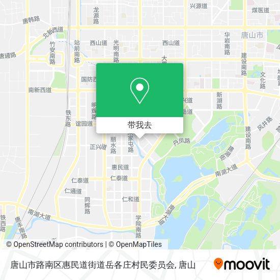 唐山市路南区惠民道街道岳各庄村民委员会地图