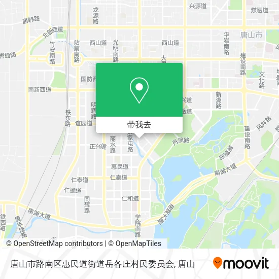 唐山市路南区惠民道街道岳各庄村民委员会地图
