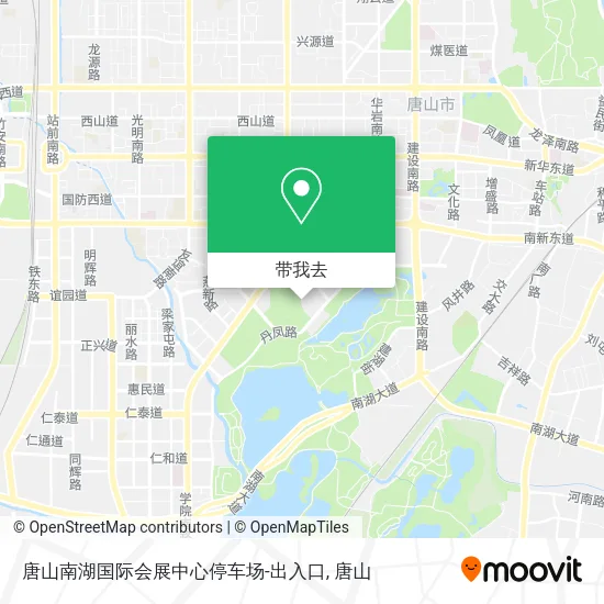 唐山南湖国际会展中心停车场-出入口地图