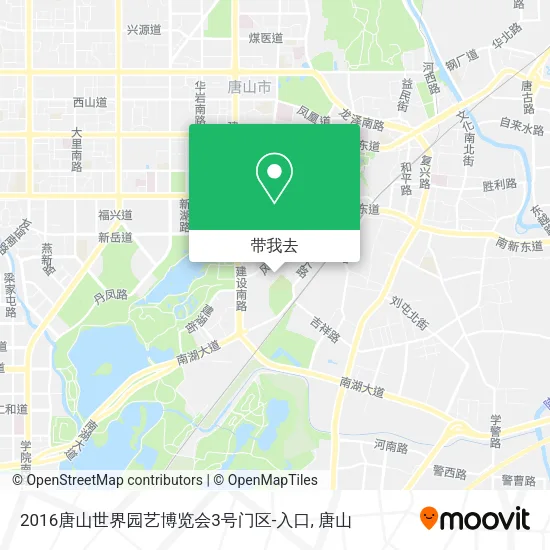 2016唐山世界园艺博览会3号门区-入口地图