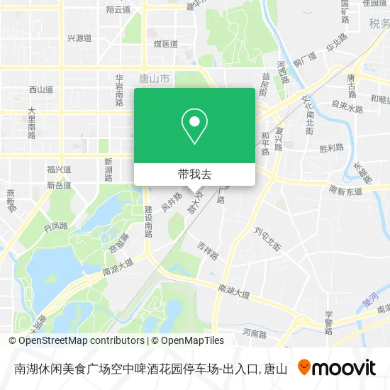 南湖休闲美食广场空中啤酒花园停车场-出入口地图