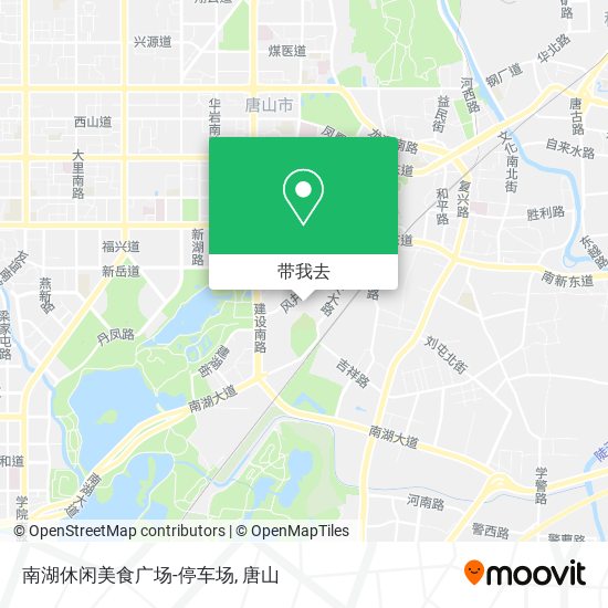 南湖休闲美食广场-停车场地图