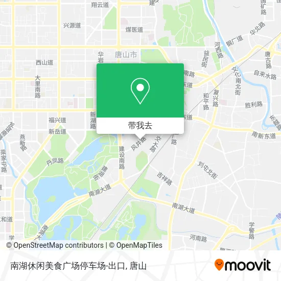 南湖休闲美食广场停车场-出口地图