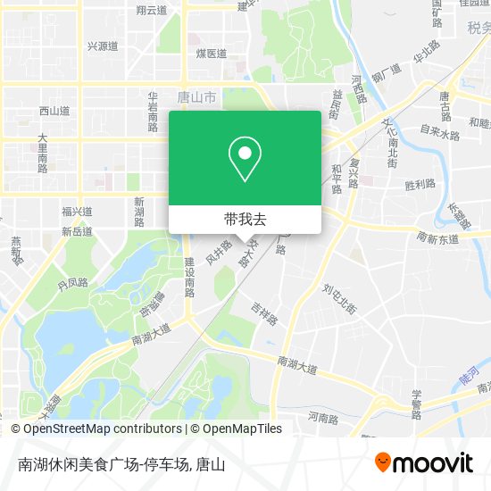 南湖休闲美食广场-停车场地图