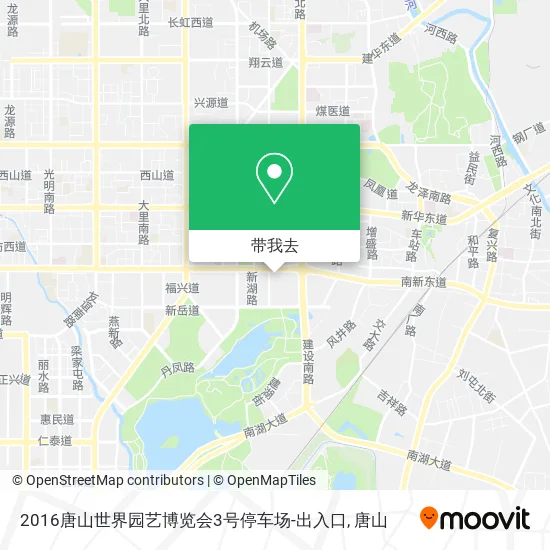 2016唐山世界园艺博览会3号停车场-出入口地图