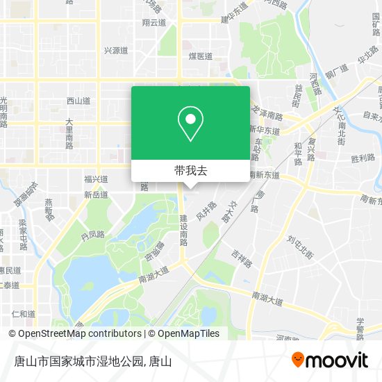 唐山市国家城市湿地公园地图