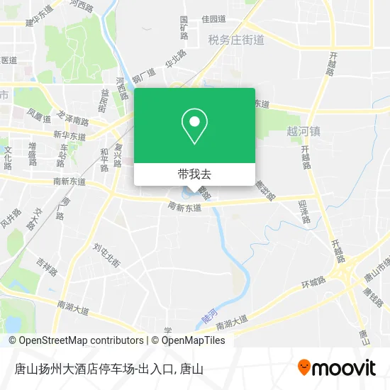 唐山扬州大酒店停车场-出入口地图