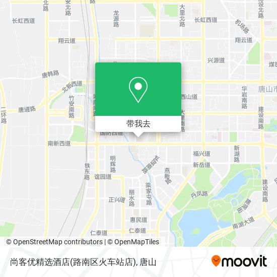 尚客优精选酒店(路南区火车站店)地图