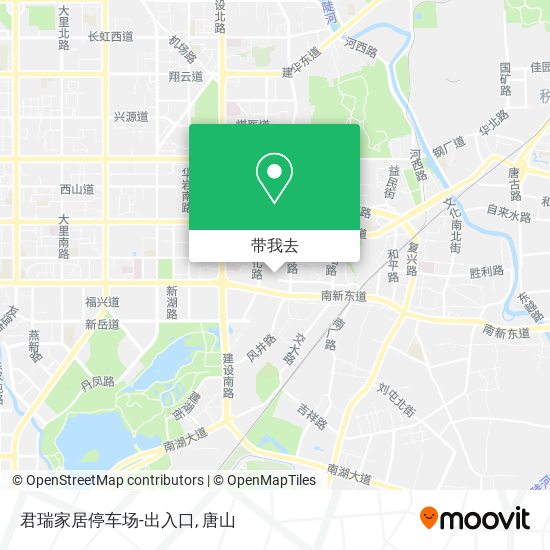 君瑞家居停车场-出入口地图