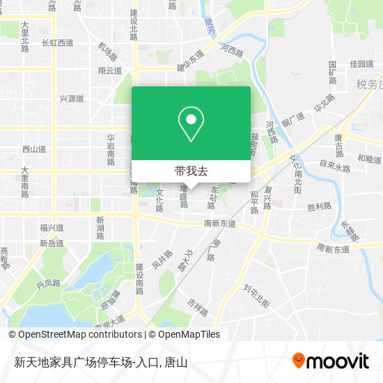 新天地家具广场停车场-入口地图
