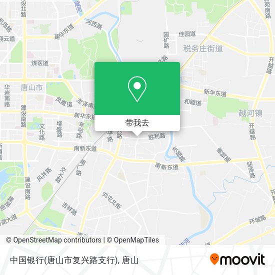 中国银行(唐山市复兴路支行)地图