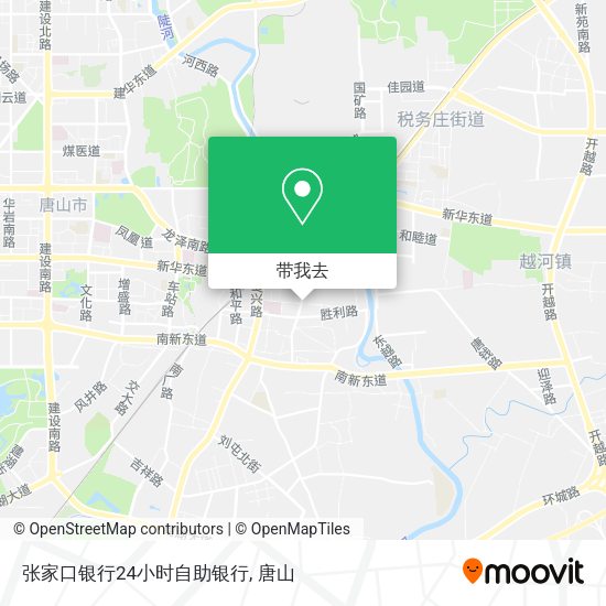 张家口银行24小时自助银行地图