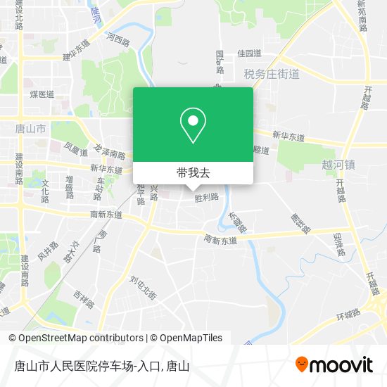 唐山市人民医院停车场-入口地图