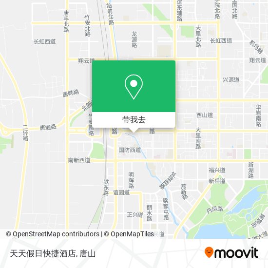 天天假日快捷酒店地图